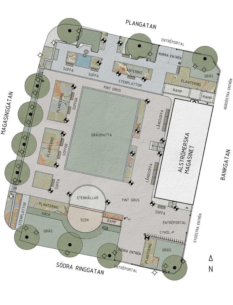 Illustrationsplan nya museiparken.